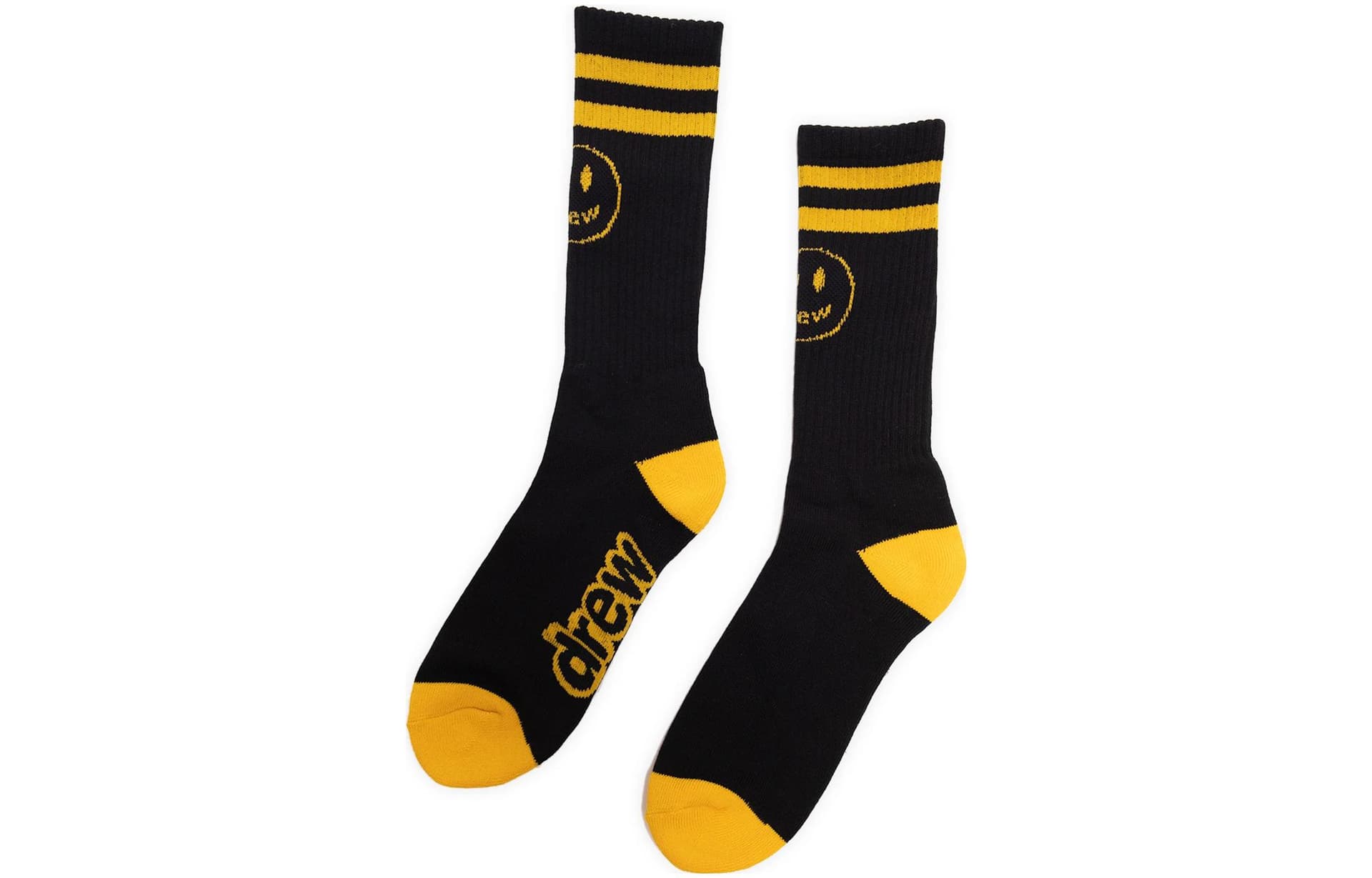 Носки Drew House pack mascot strip socks blackgolden yellow 2 - изображение 2