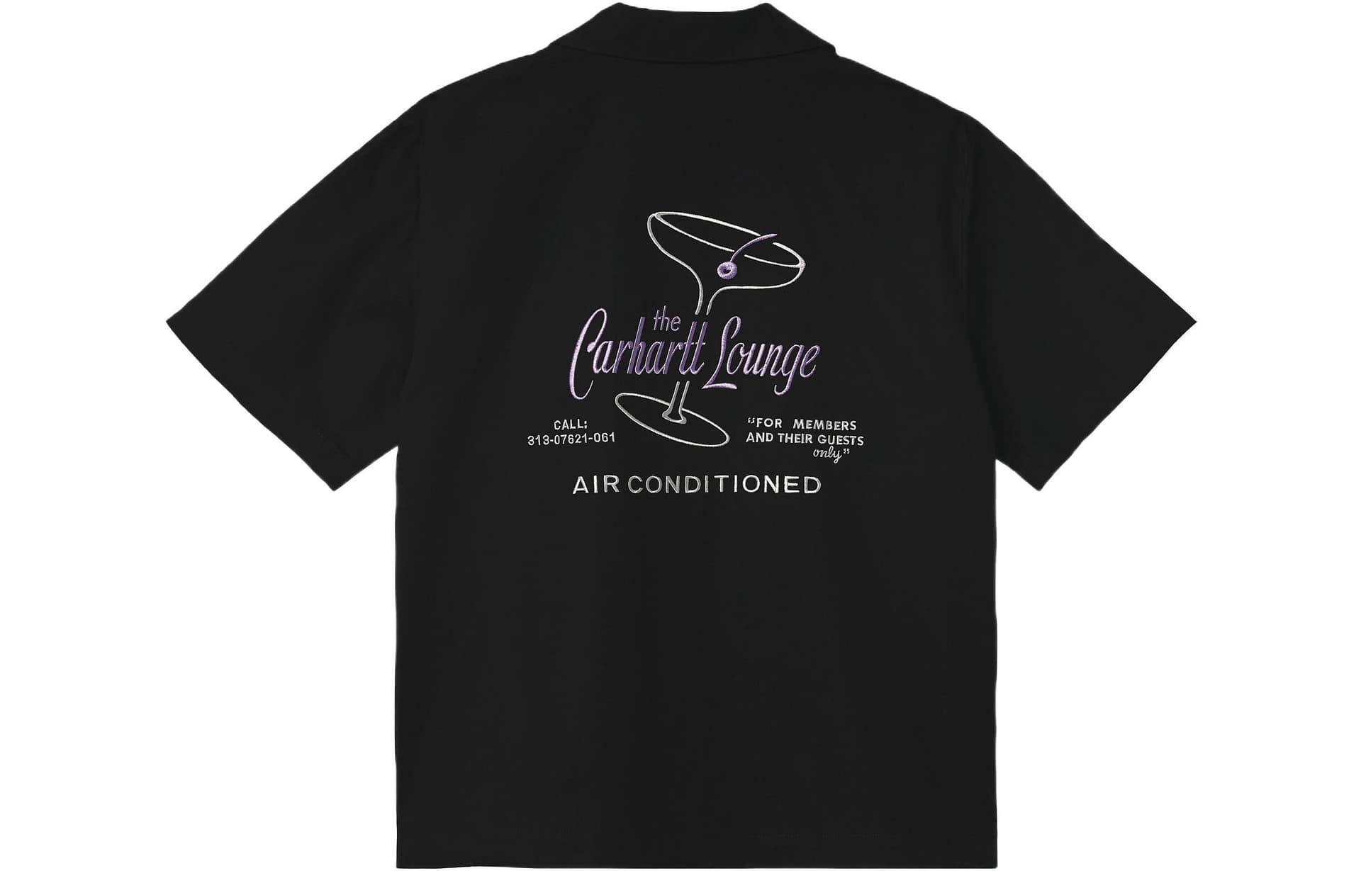 Блузка Carhartt WIP W' SS Carhartt Lounge Shirt BLACK - изображение 2