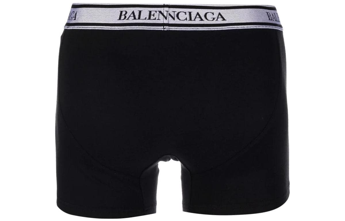 Трусы Balenciaga SS22 Logo Boxer Briefs Black - изображение 2