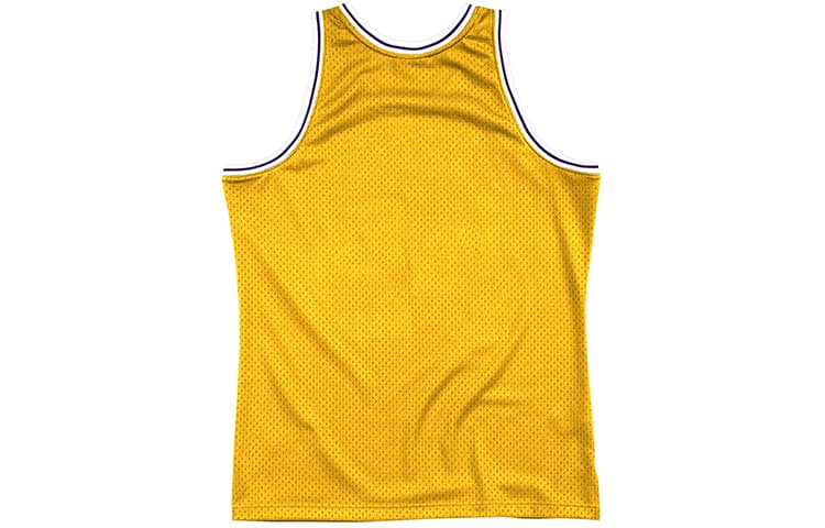 Баскетбольная майка Mitchell & Ness Big Face 2.0 Lakers Yellow - изображение 2