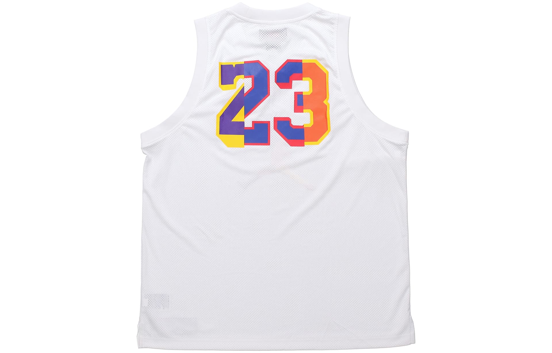 Баскетбольная майка Jordan Rainbow Logo Tank Top White - изображение 2