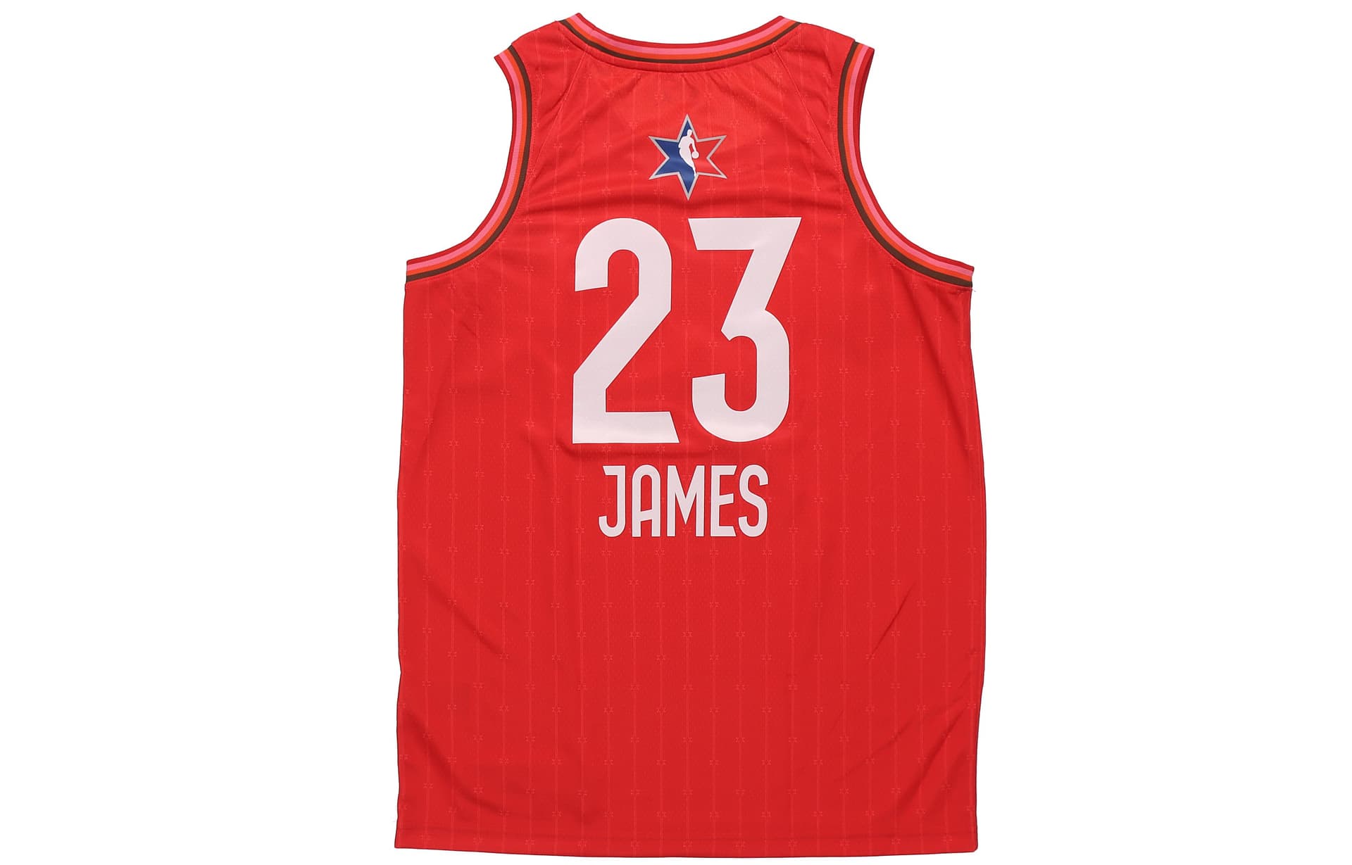 Баскетбольная майка Jordan LeBron James 23 Jersey Red - изображение 2