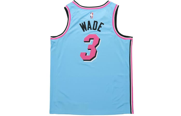 Баскетбольная майка Nike NBA City Edition Wade 3 Blue - изображение 2