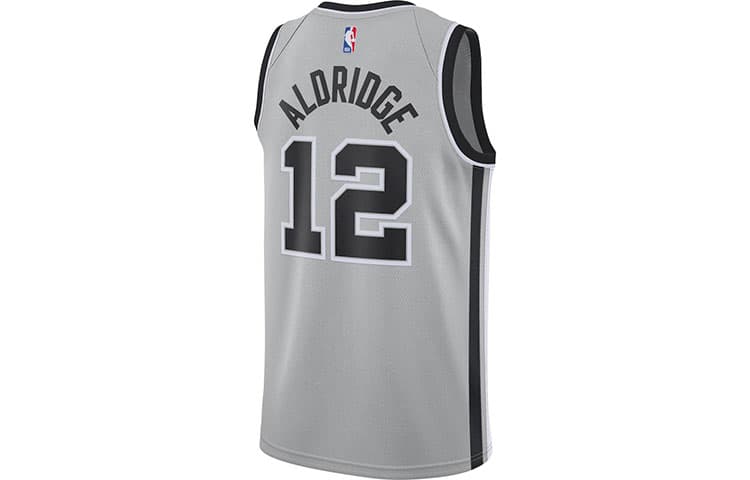 Баскетбольная майка Jordan NBA Fan Edition 20-21 Aldridge 12 Jersey Grey - изображение 2