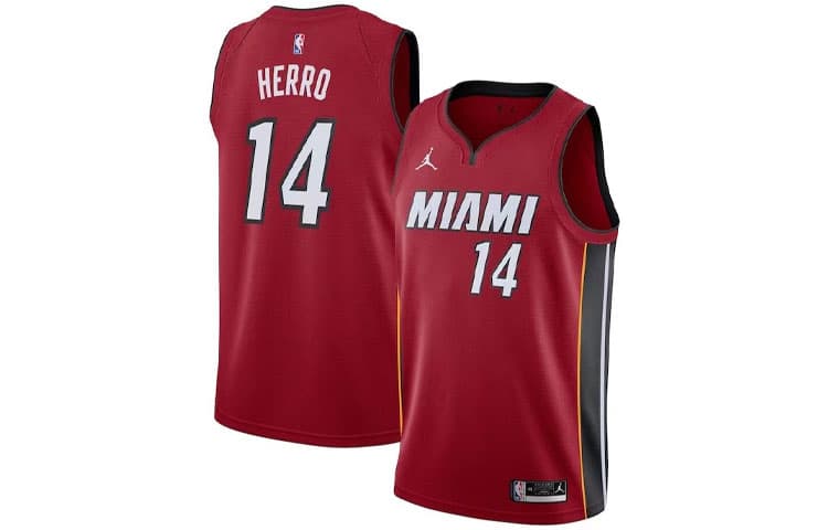 Баскетбольная майка Nike NBA Miami Heat Herro Jersey Red - изображение 3