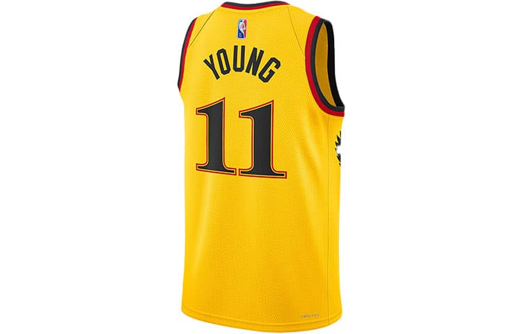 Баскетбольная майка Nike NBA 75th Anniversary Atlanta Hawks Jersey Yellow - изображение 2