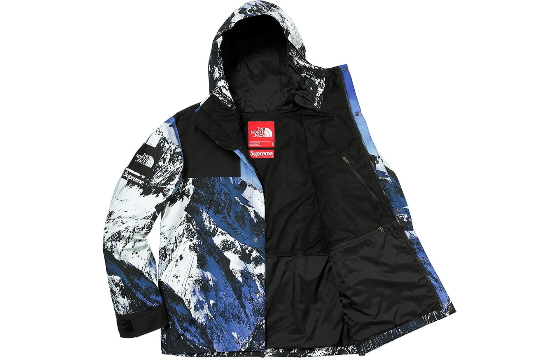 Демисезонная куртка Supreme x The North Face Mountain Parka Blue - изображение 3
