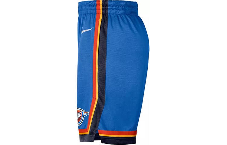 Баскетбольные шорты Nike NBA Thunder Fan Shorts Blue - изображение 3