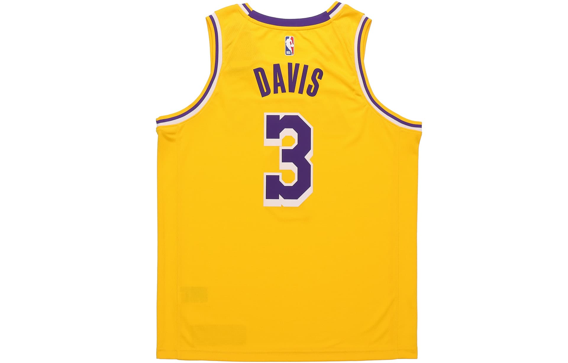 Баскетбольная майка Nike NBA Los Angeles Lakers Davis 3 Jersey Yellow - изображение 2