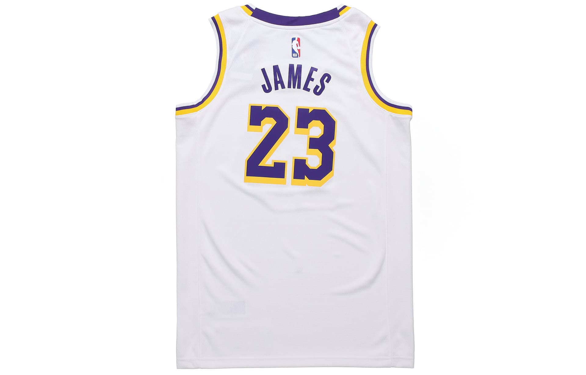 Баскетбольная майка Nike NBA Lakers LeBron James 23 Fan Jersey White - изображение 2