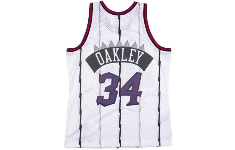 Баскетбольная майка Mitchell & Ness NBA Raptors Oakley 34 Home Jersey 98-99 - изображение 2