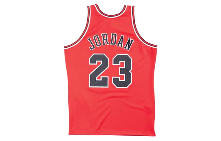 Баскетбольная майка Mitchell & Ness NBA 1995-96 Finals Chicago Bulls Michael Jordan 23 Jersey Red - изображение 2