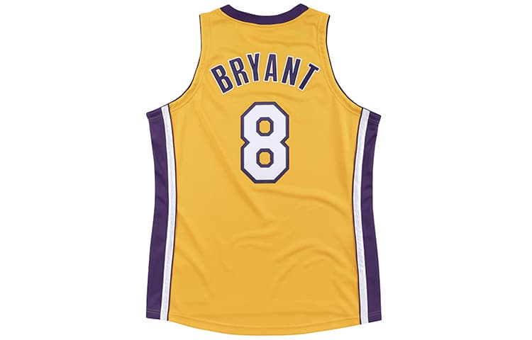 Баскетбольная майка Mitchell & Ness NBA Finals 1999-00 Lakers Kobe 8 Yellow - изображение 2