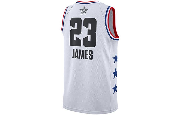 Баскетбольная майка Nike NBA 2019 All-Star Lakers Lebron James Jersey White - изображение 2