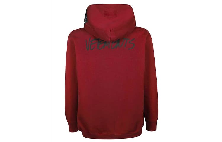 Худи Vetements Letter Loose Hoodie Burgundy - изображение 2