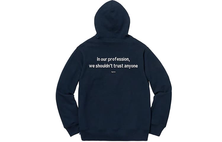 Кофта Supreme FW18 The Killer Hooded Sweatshirt Navy - изображение 2