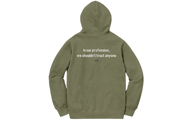Кофта Supreme FW18 The Killer Hooded Sweatshirt Light Olive - изображение 2