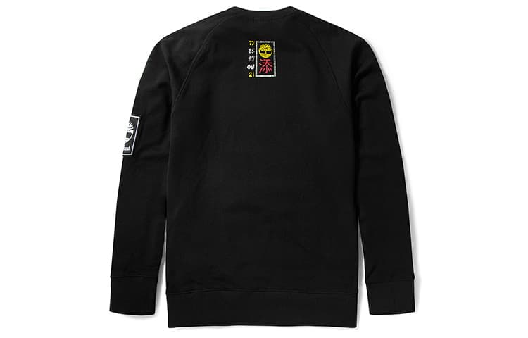 Кофта Timberland New Year Print Crewneck Sweatshirt Black - изображение 2
