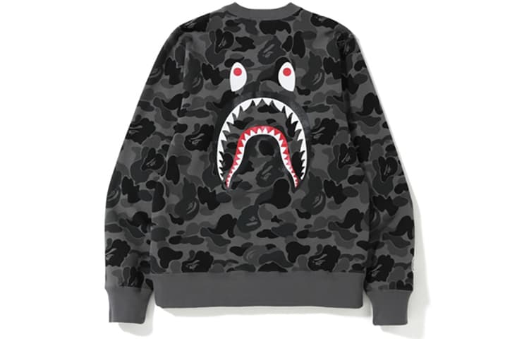Худи A BATHING APE Camo Shark Crewneck - изображение 2