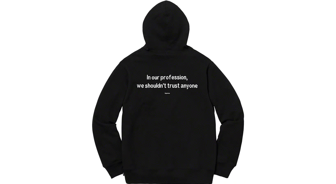 Кофта Supreme FW18 The Killer Hooded Sweatshirt Black - изображение 2