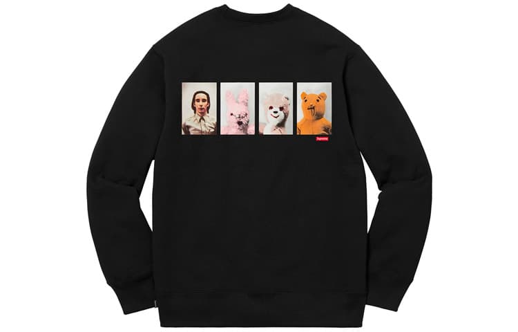 Кофта Supreme FW18 Mike Kelley AhhYouth! Crewneck Sweatshirt Black - изображение 2