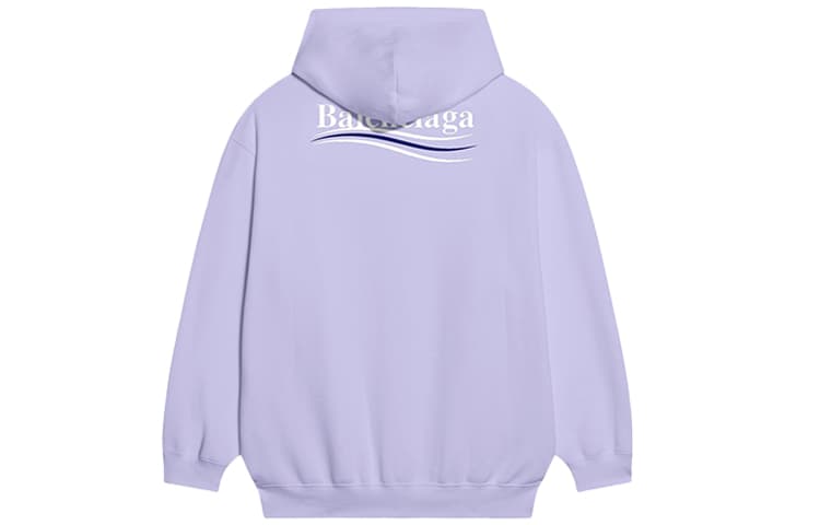 Худи Balenciaga Logo Print Pullover Purple - изображение 2