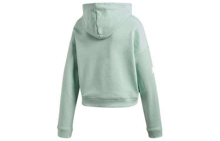 Худи adidas Originals Cropped Hoodie Green - изображение 2