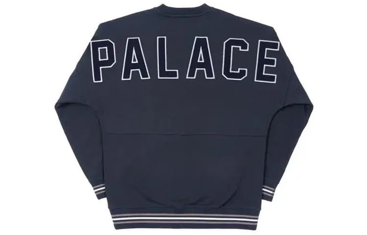 Худи PALACE FW21 Drop Shoulder College Crew Navy - изображение 2