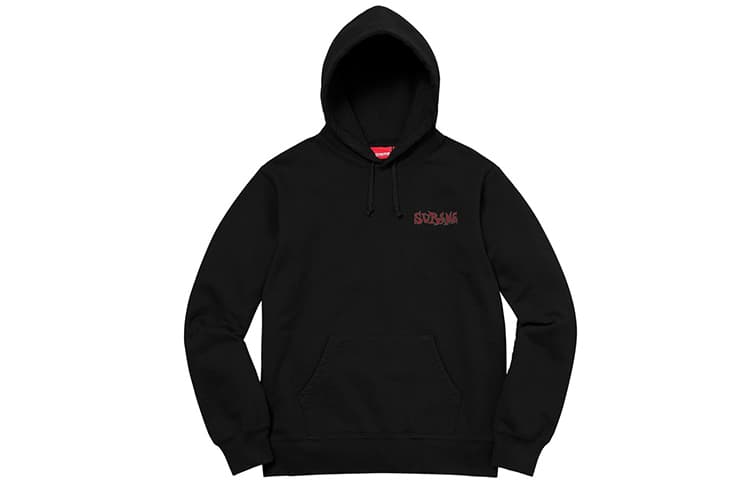 Кофта Supreme FW18 Portrait Hooded Sweatshirt Black - изображение 2