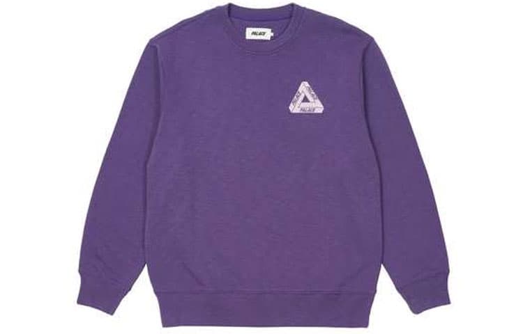 Худи PALACE FW21 Slub Crew Purple Logo - изображение 2