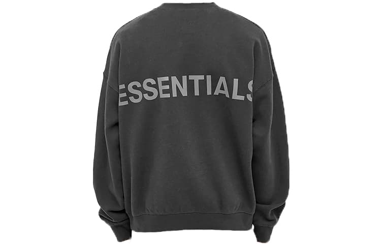 Худи Fear of God Essentials FW19 Reflective Crew Sweat Black - изображение 2