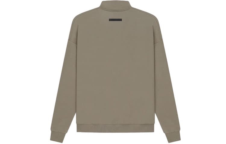 Худи Fear of God Essentials SS21 Pull-Over Mockneck Taupe Logo - изображение 2