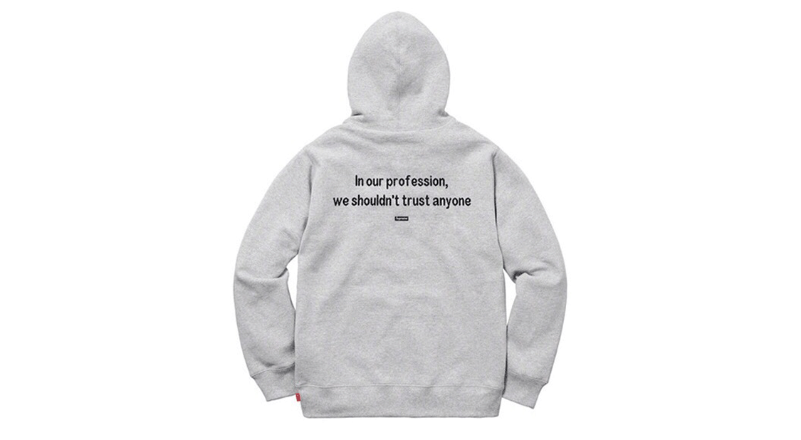 Кофта Supreme FW18 The Killer Hooded Sweatshirt Heather Grey - изображение 2