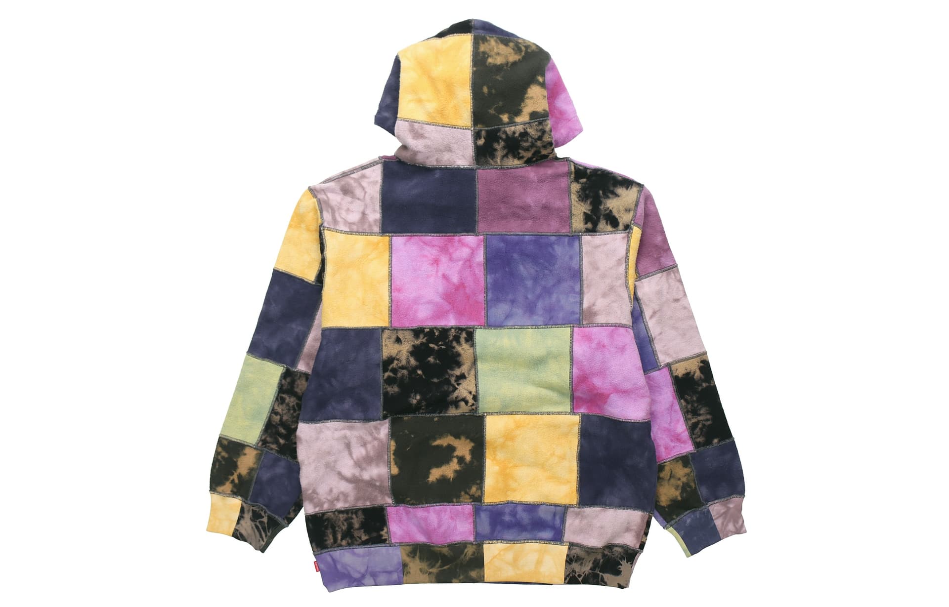 Кофта Supreme SS19 Patchwork Tie Dye Hooded Sweatshirt - изображение 2