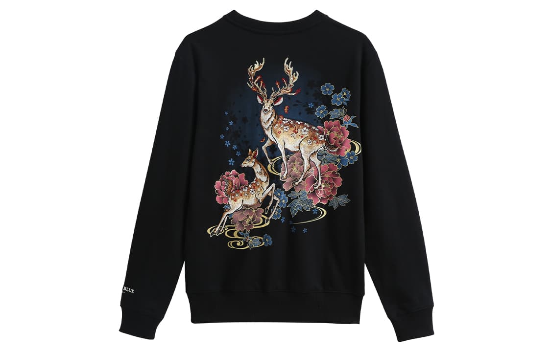Кофта Oniarai Thief Blue Nara Deer Embroidered Pullover Sweatshirt - изображение 2