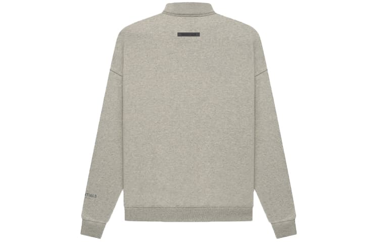 Худи Fear of God Essentials FW21 Pullover Mockneck Dark Heather Oatmeal Logo - изображение 2