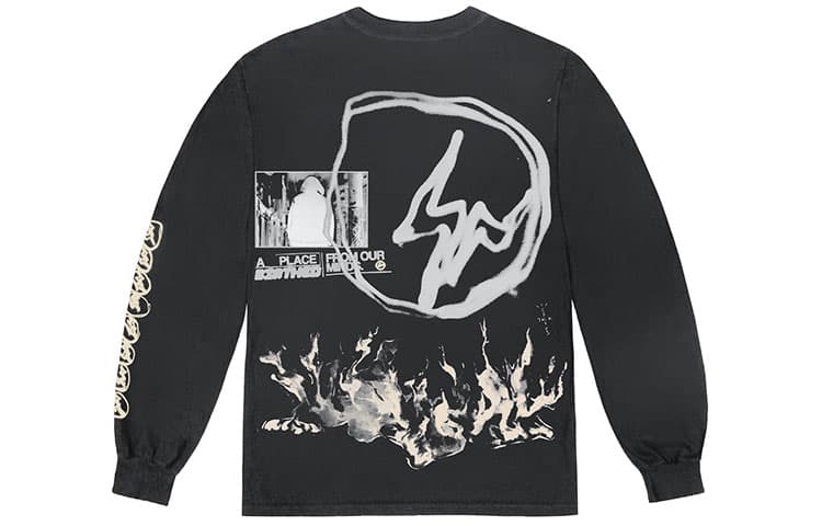 Кофта Travis Scott x Fragment Design Cactus Jack Long Sleeve Black - изображение 2