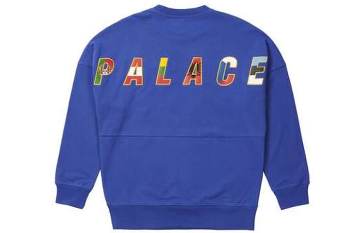 Худи PALACE Eu-don Crew Blue FW21 - изображение 2