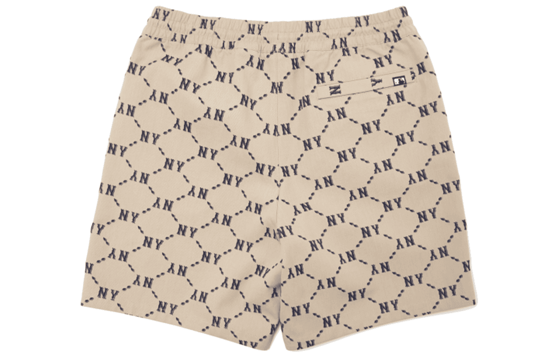 Тренировочные штаны MLB SS22 Logo Print Shorts Beige - изображение 2
