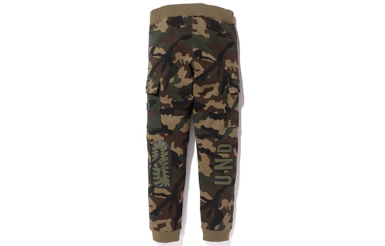 Штаны BAPE x UNDEFEATED Woodland Camo Shark Slim PT - изображение 2