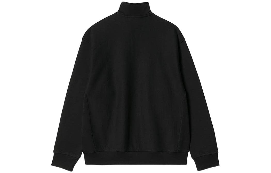 Кофта Carhartt WIP Half Zip American Script Sweatshirt Black - изображение 2