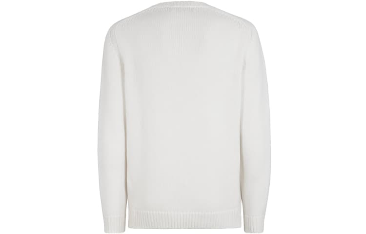 Кофта Fendi Logo Wool Pullover Sweater White — фото 5