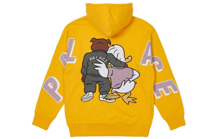 Худи PALACE SS22 Dog And Duck Drop Shoulder Hood Yellow - изображение 2