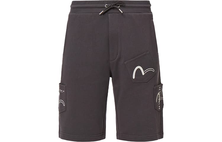 Тренировочные штаны EVISU SS22 Seagull Print Multi-Pocket Shorts - изображение 2