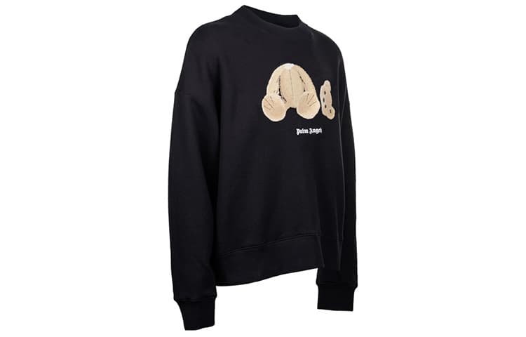 Кофта Palm Angels Bear Print Sweatshirt Black — фото 4