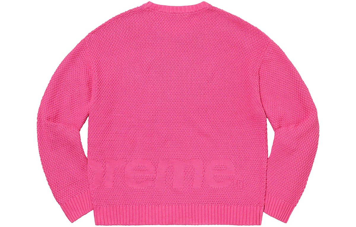 Кофта Supreme FW20 Week 3 Textured Small Box Sweater Logo - изображение 2