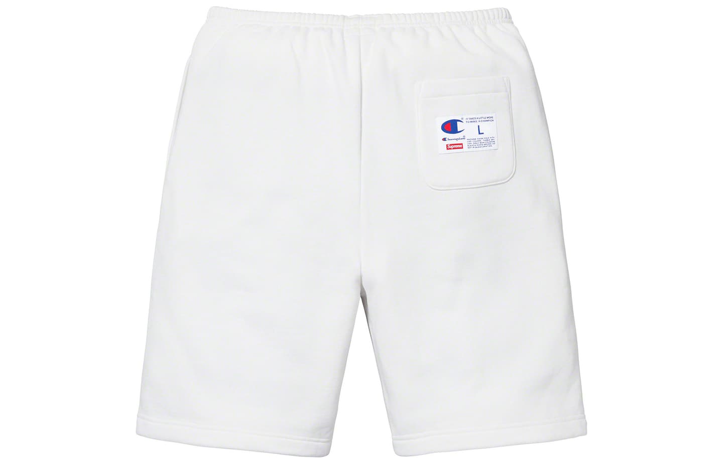 Тренировочные штаны Supreme x Champion Outline Sweatshort White - изображение 2
