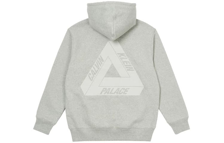 Худи PALACE x Calvin Klein Tri-Ferg Hood Light Grey Marl Logo - изображение 2