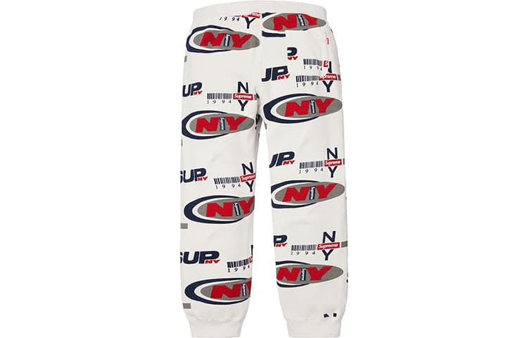 Штаны Supreme FW18 NY Waffle Thermal Pant White - изображение 2
