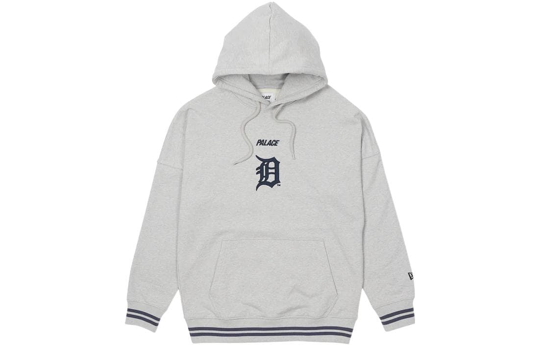 Худи PALACE x New Era Detroit Tigers New Era Drop Shoulder Hood Grey Marl - изображение 2
